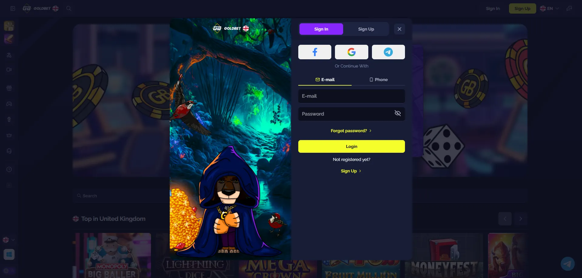 Goldbet Casino login page Bangladesh — goldbet com login guide